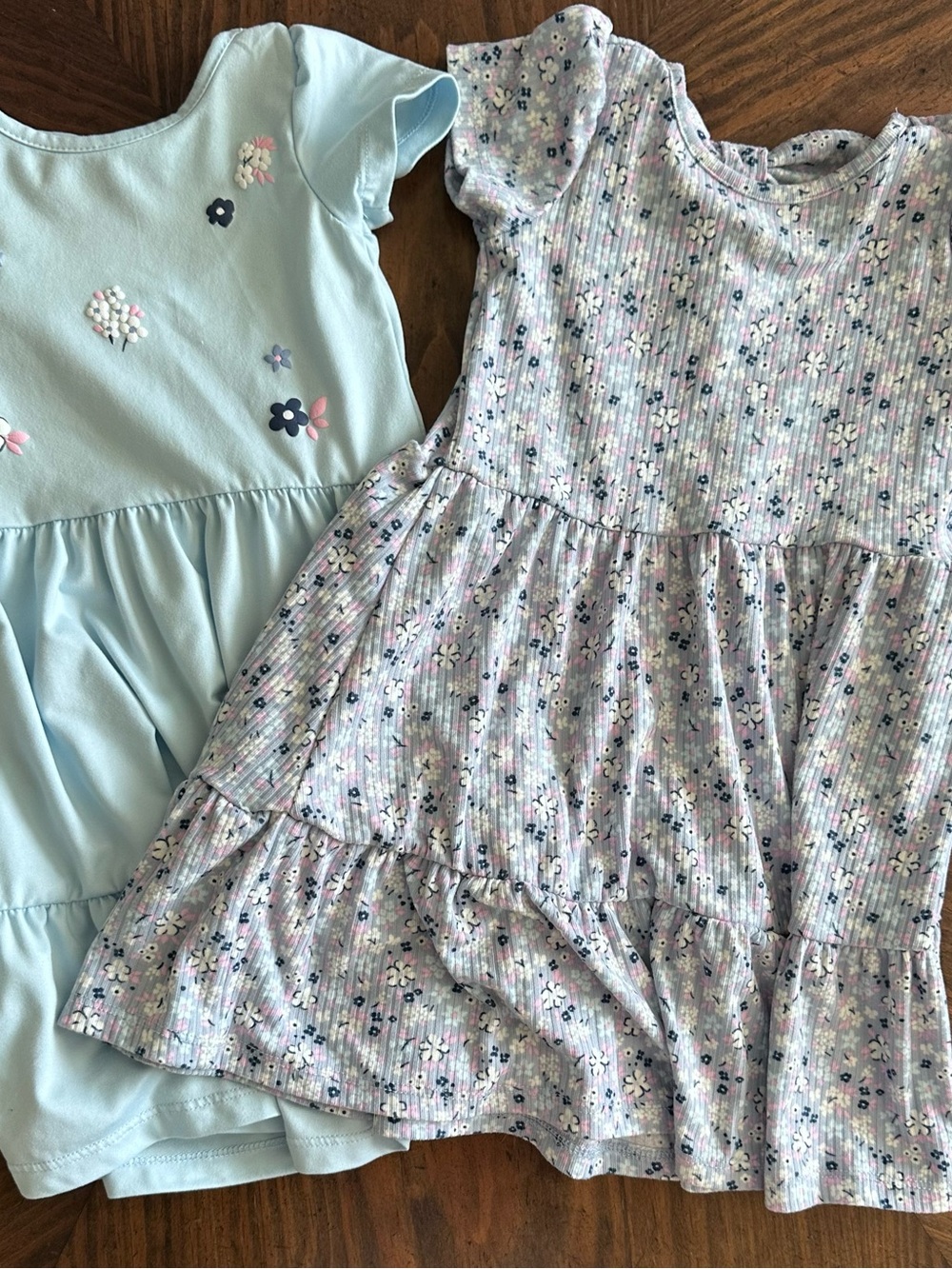 Btween Toddler Girl Dress Bundle Size 2T Blue Floral Dresses